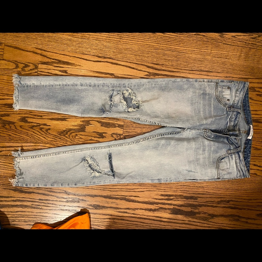 Light wash jeans